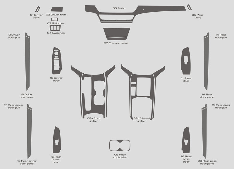 Honda Accord (Sedan) | 2018-2022 | Dash kit (Full) | #HOAC18INF