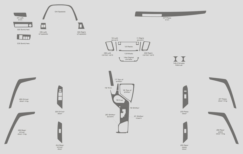 Toyota RAV4 (SUV) | 2016-2018 | Dash kit (Full) | #TORA16INF