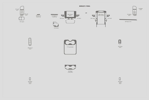 Ram 1500 (Crew Cab) | 2019-2024 | Dash kit (Full) | #RA15CC19INT