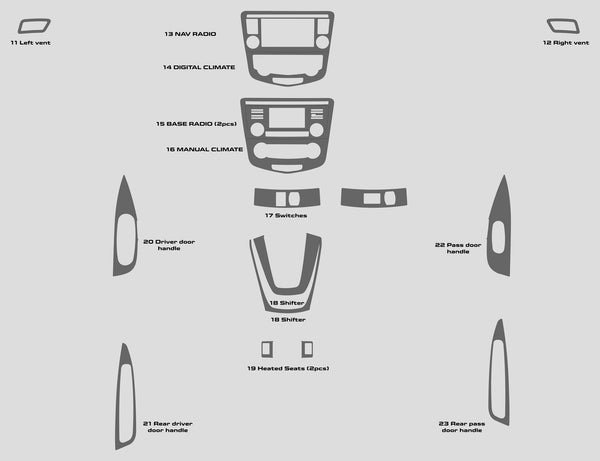 Nissan Qashqai (SUV) | 2018-2023 | Dash kit (Signature) | #NIQA17SG2