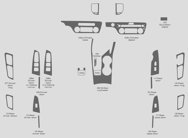 Kia Sportage (SUV) | 2020-2022 | Dash kit (Full) | #KISP20INF