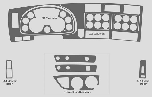 Kenworth T880 (Camión) | 2013-2021 | Kit de tablero (completo) | #KET613ING