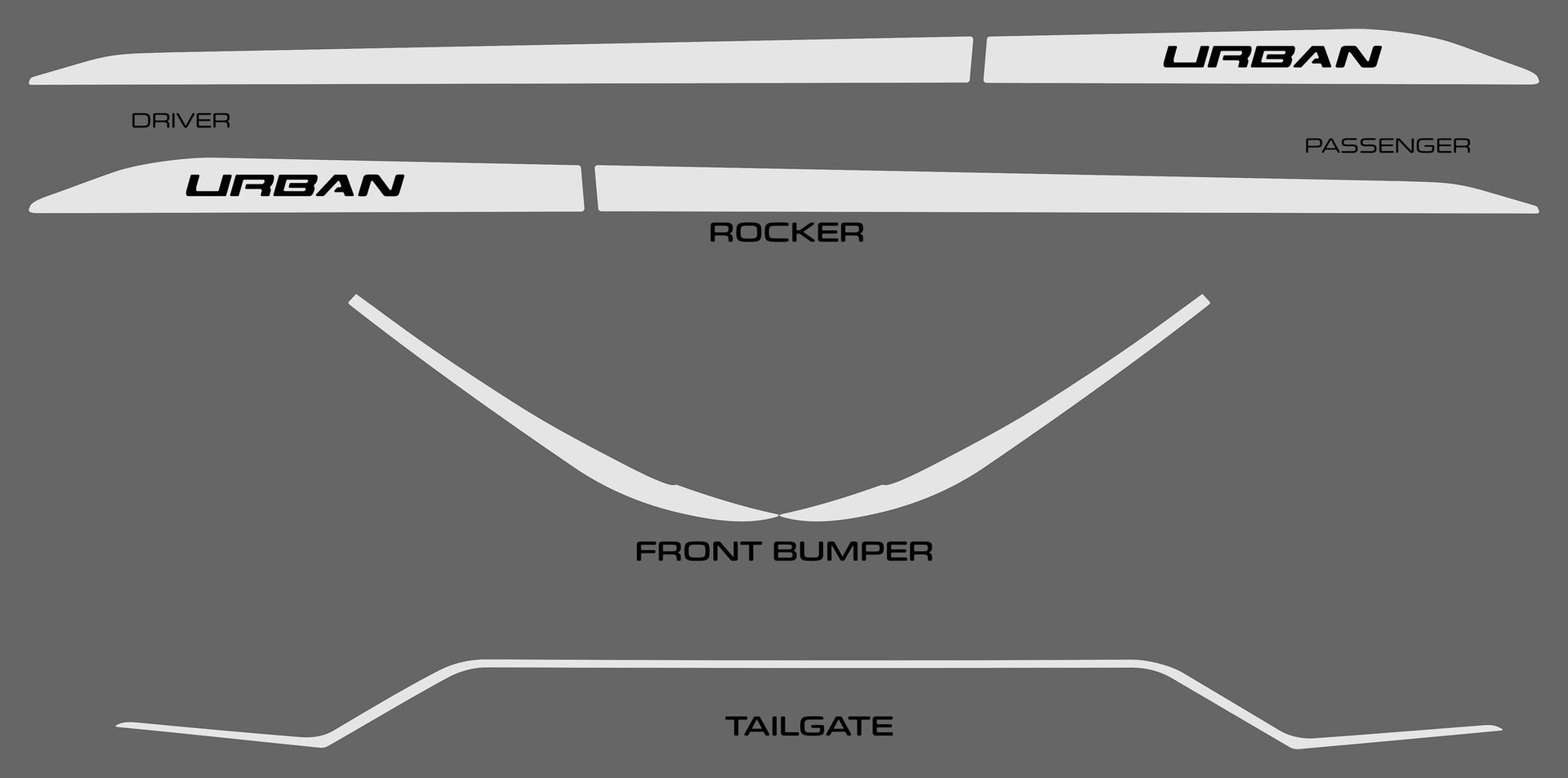 Toyota RAV4 (SUV) - 2019-2025 - Rocker Kit - #TORA19RK4 – Designer Trim