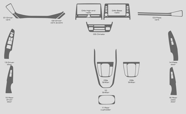 Hyundai Ioniq (Hatchback) | 2020-2021 | Kit de tablero (completo) | #HYIO20INF