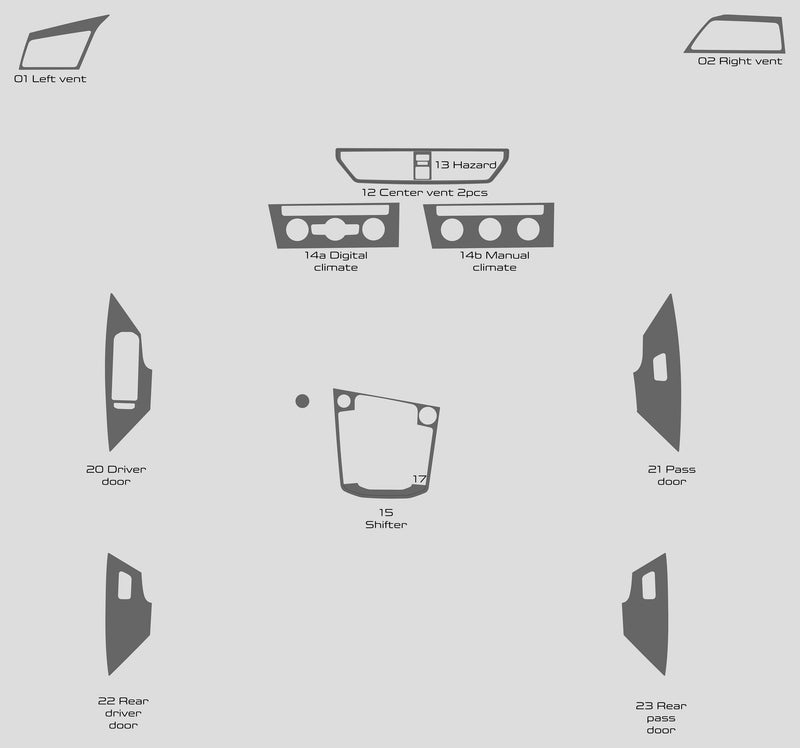 Volkswagen Jetta (Sedán) | 2019-2024 | Kit de tablero (Firma) | #VOJE19SGN