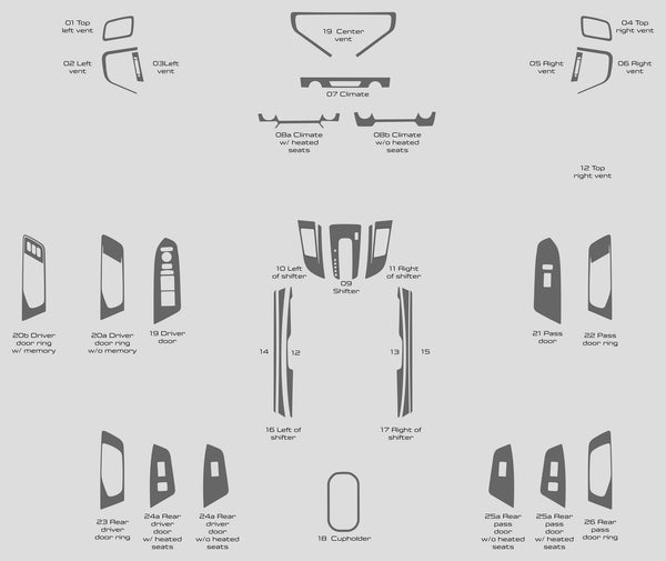 Honda CR-V (SUV) | 2020-2020 | Kit de tablero (completo) | #HOCR20INF