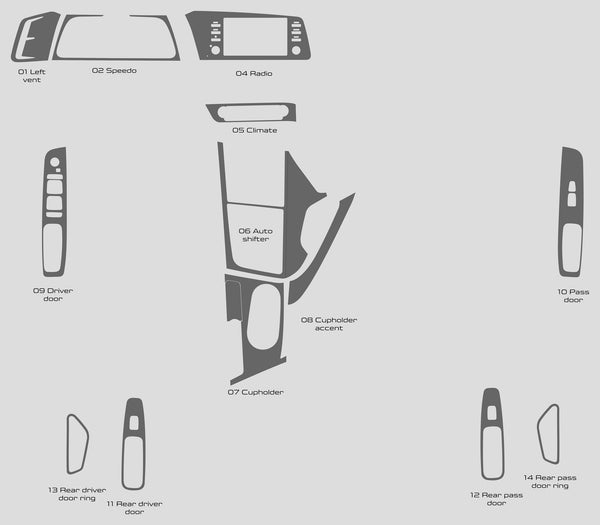 Hyundai Elantra (Sedan) | 2021-2025 | Dash kit (Full) | #HYEL21INT