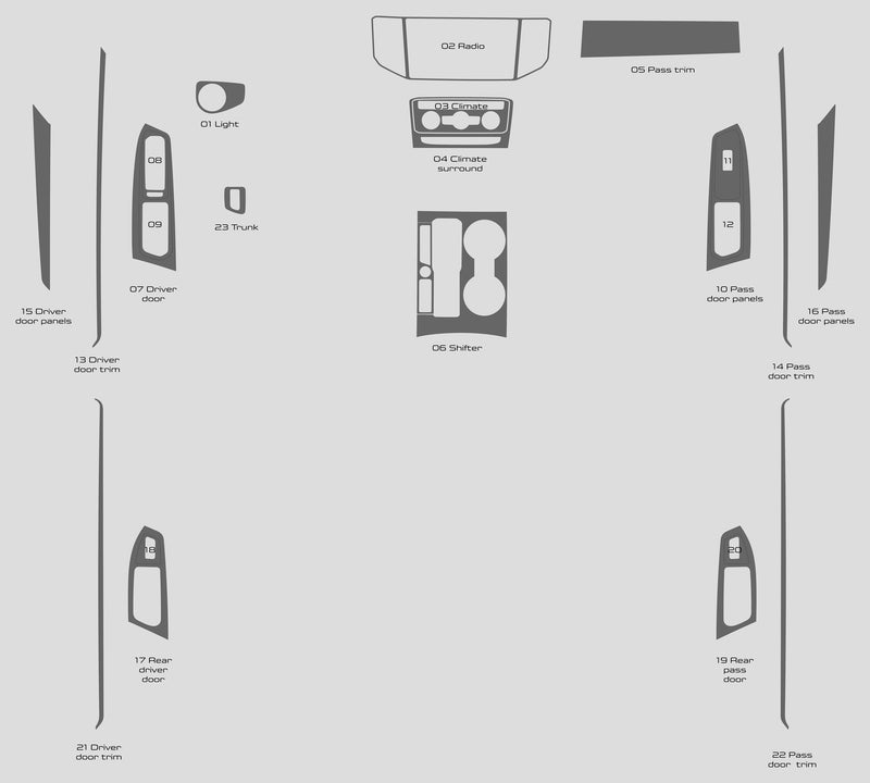 Volkswagen Atlas (SUV) | 2018-2024 | Dash kit (Full) | #VOAT18INF