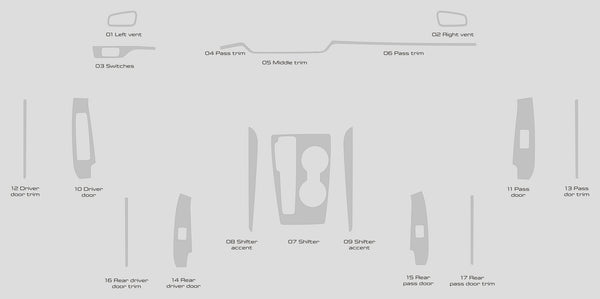 Honda Civic (Sedán) | 2022-2024 | Kit de tablero (completo) | #HOC422INF