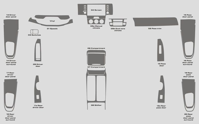 Kia Sorento (SUV) | 2021-2023 | Dash kit (Full) | #KISR21INF