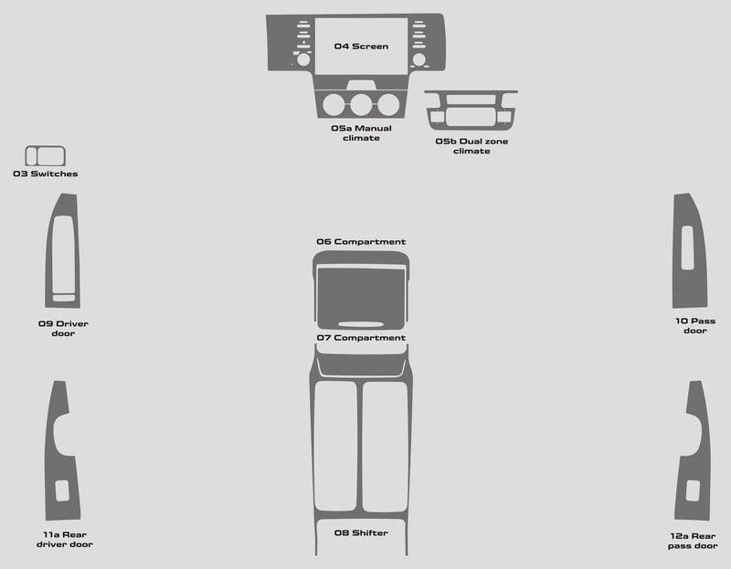 Kia Sorento (SUV) | 2021-2024 | Dash kit (Full) | #KISR21INT