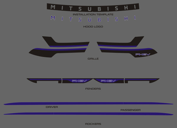 Mitsubishi Outlander PHEV (SUV) | 2018-2022 | Rocker Kit | #MIOP18PK1