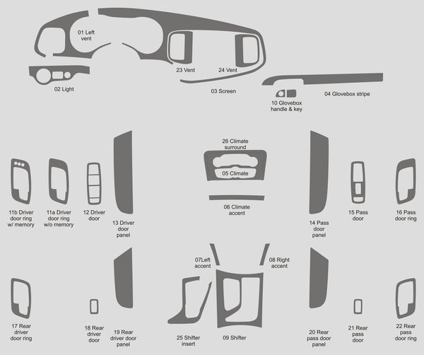 Dodge Charger (Sedan) | 2015-2023 | Dash kit (Full) | #DOCR15IN2