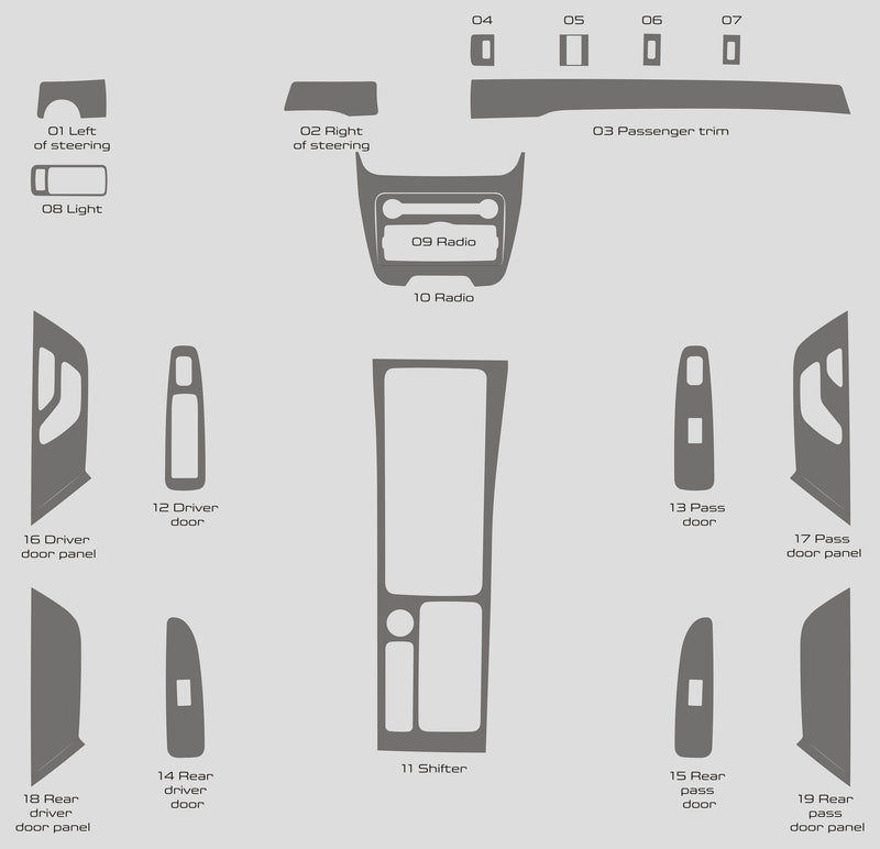 Lincoln Corsair (SUV) | 2020-2024 | Dash kit (Full) | #LICR20INF