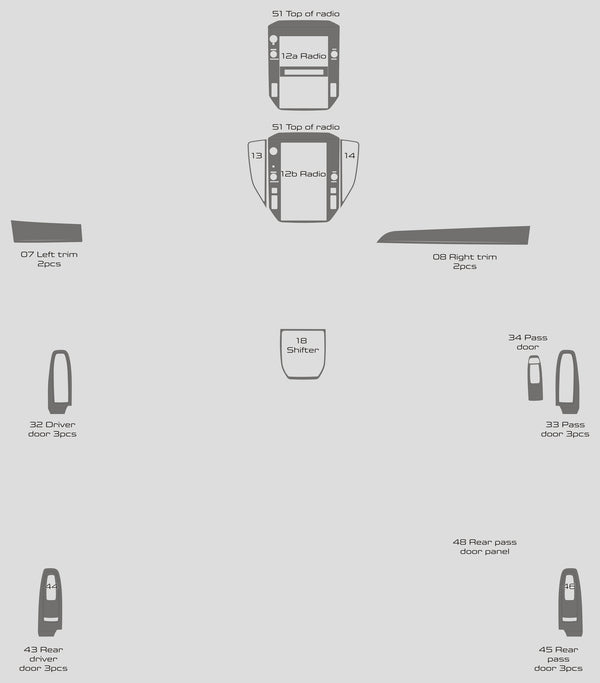 Subaru WRX (Sedan) | 2022-2024 | Dash kit (Full) | #SUWR22IN2