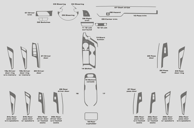 Kia EV6 (SUV) | 2022-2024 | Dash kit (Full) | #KIEV22INF