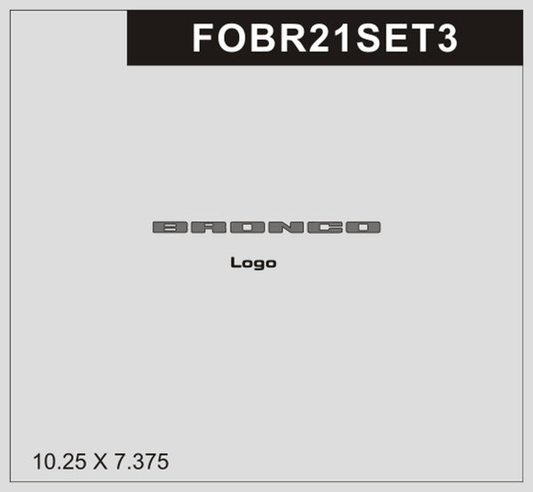 Ford Bronco (SUV) | 2021-2025 | Special Selection | #FOBR21SET3