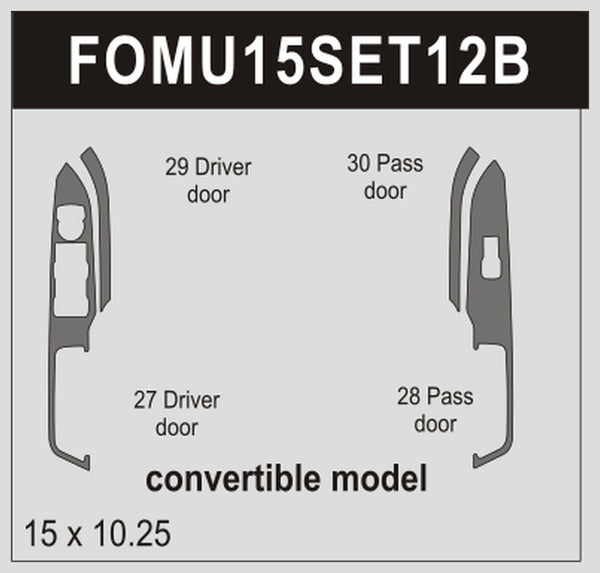 Ford Mustang (Convertible) | 2015-2023 | Special Selection | #FOMU15SET12B