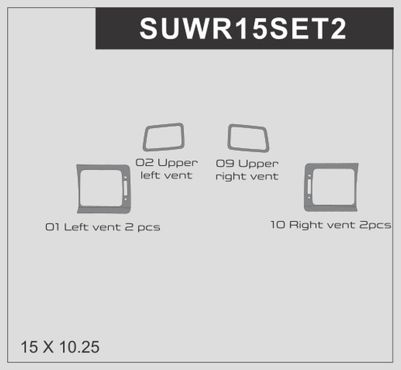 Subaru WRX (Sedan) | 2015-2021 | Special Selection | #SUWR15SET2