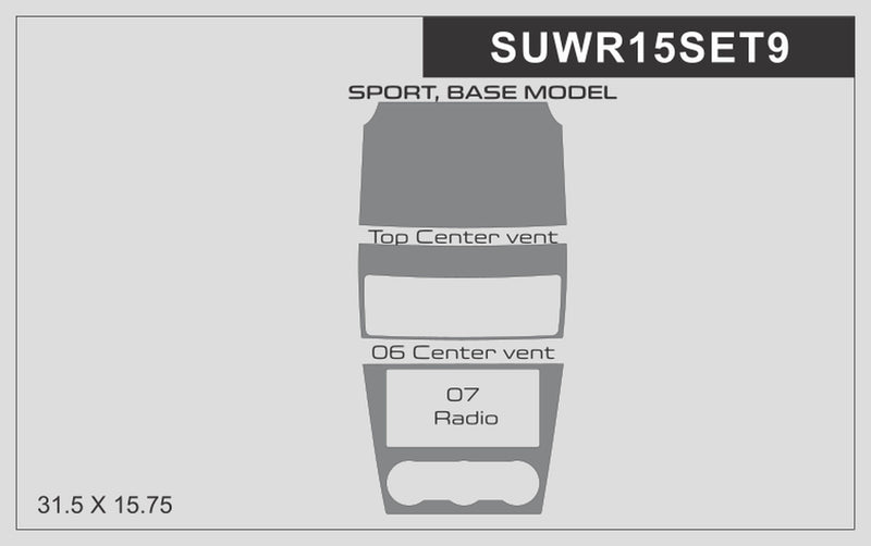 Subaru WRX STI (Sedan) | 2015-2015 | Special Selection | #SUWR15SET9