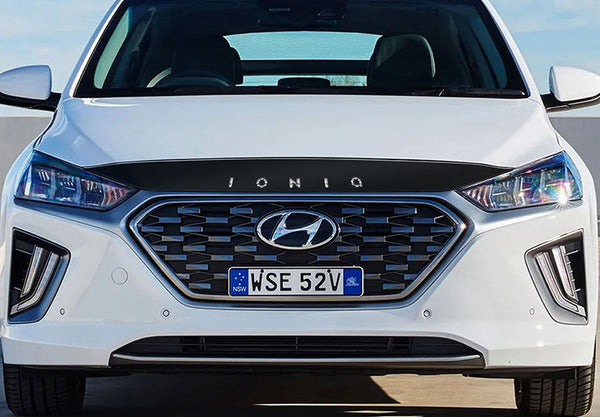 Hyundai Ioniq (Hatchback) | 2018-2022 | Hood Deflector w/logo | #HYIO18DEL