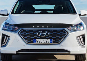 Hyundai Ioniq Hybrid (Hatchback) | 2018-2022 | Hood Deflector w/logo | #HYIO18DEL