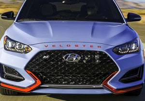 Hyundai Veloster (Hatchback) | 2019-2022 | Logotipo de la capucha | #HYVE19LOG