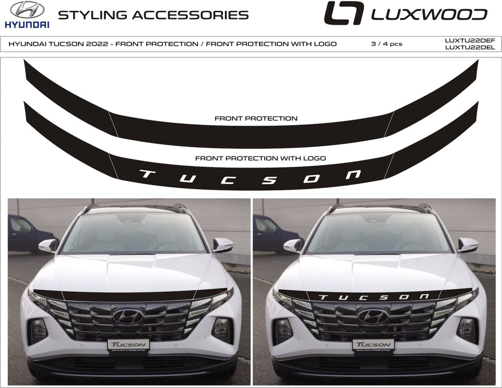Hyundai Tucson N (SUV) - 2022-2024 - Hood Deflector w/logo