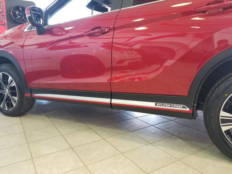 Chrome Door Body Side Skirt Cover Moldings For Mitsubishi Eclipse Cross (2018-2022) – Self-Adhesive