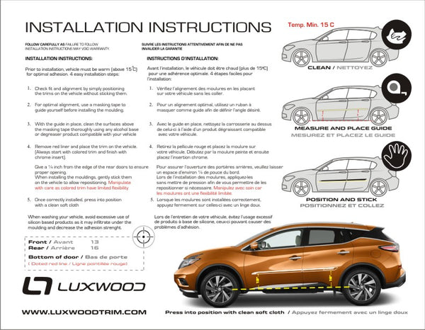 Nissan Murano Midnight Edition (SUV) | 2017-2025 | CHROMAX | #NIMM17CRM